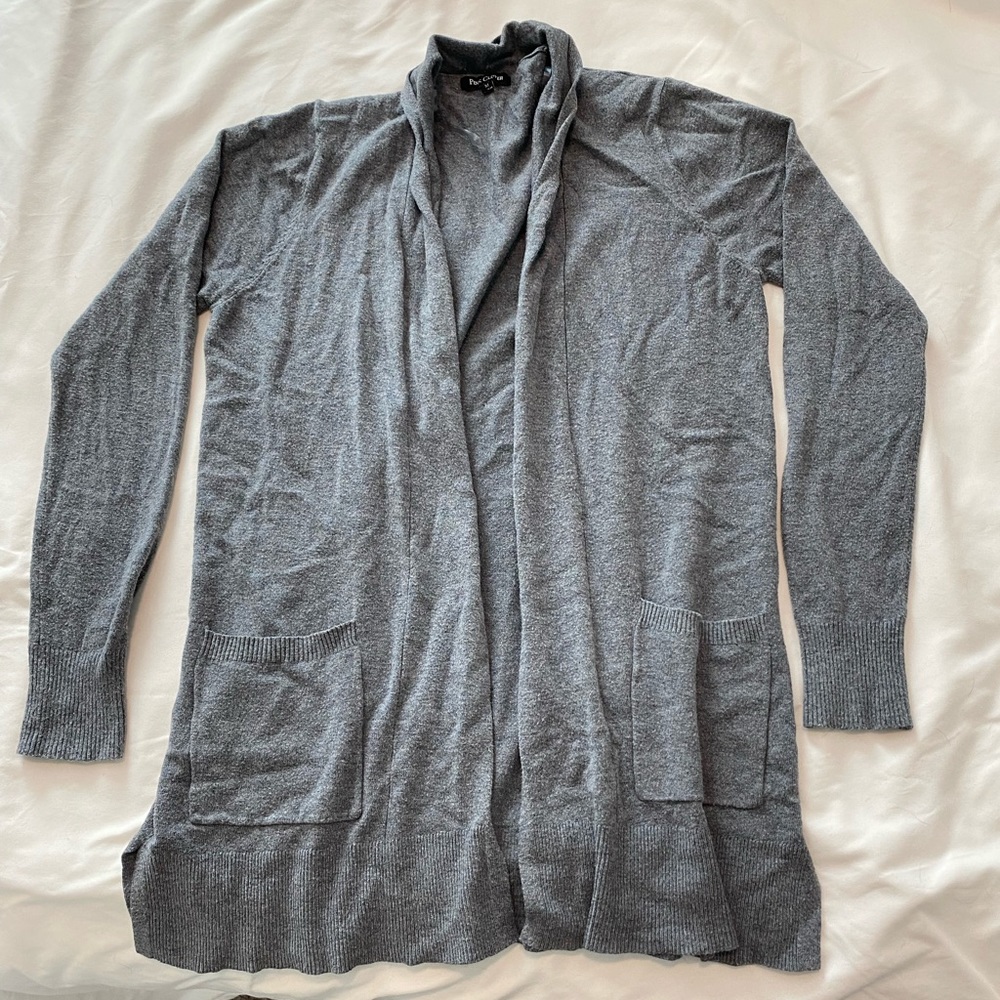 Grey Cardigan (no buttons)